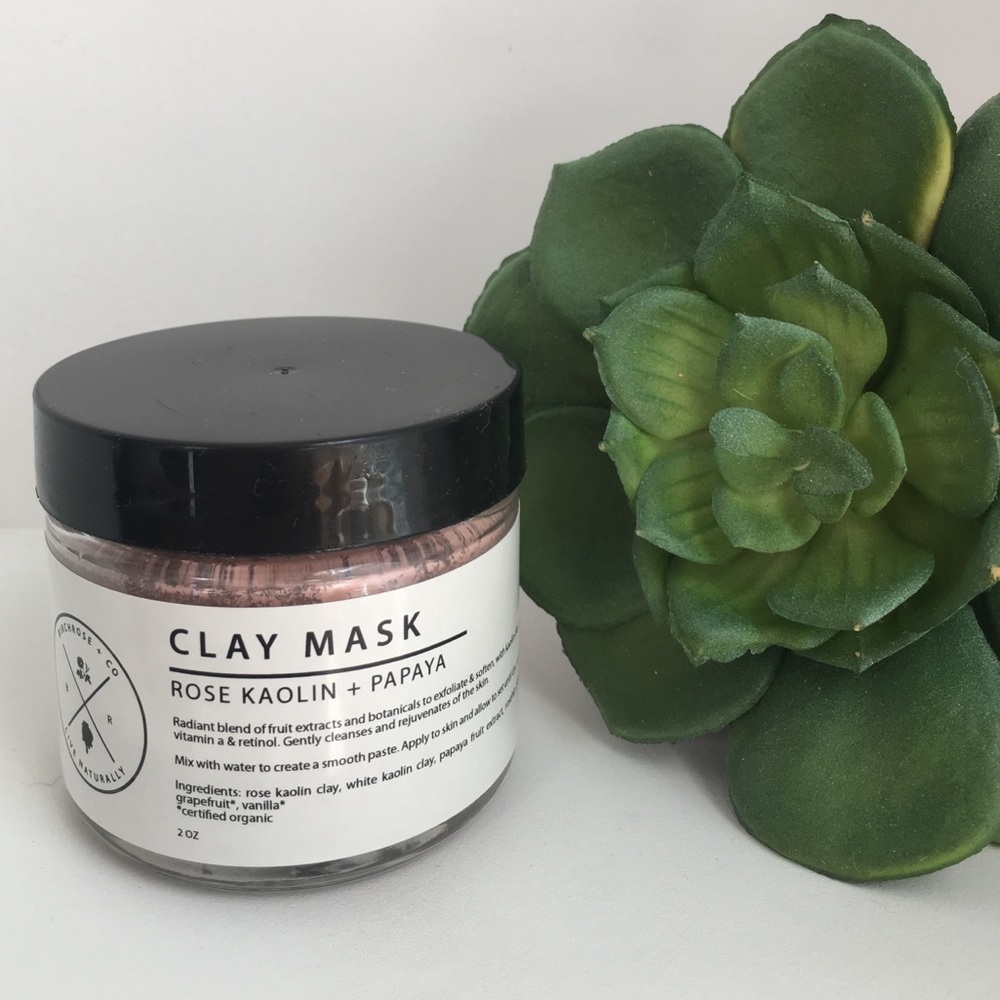 Rose Kaolin + Papaya Radiance Mask